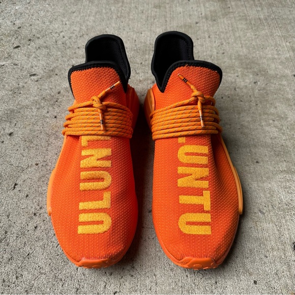 adidas Pharrell NMD Human Race orange neon comfortable streetwear minimalist - Picture 2 of 6